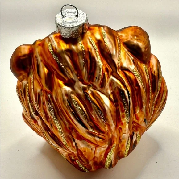 Majestic Lion Head - Slavic Treasures Poland Hand Blown Ornament, Handmade - Picture 6 of 7